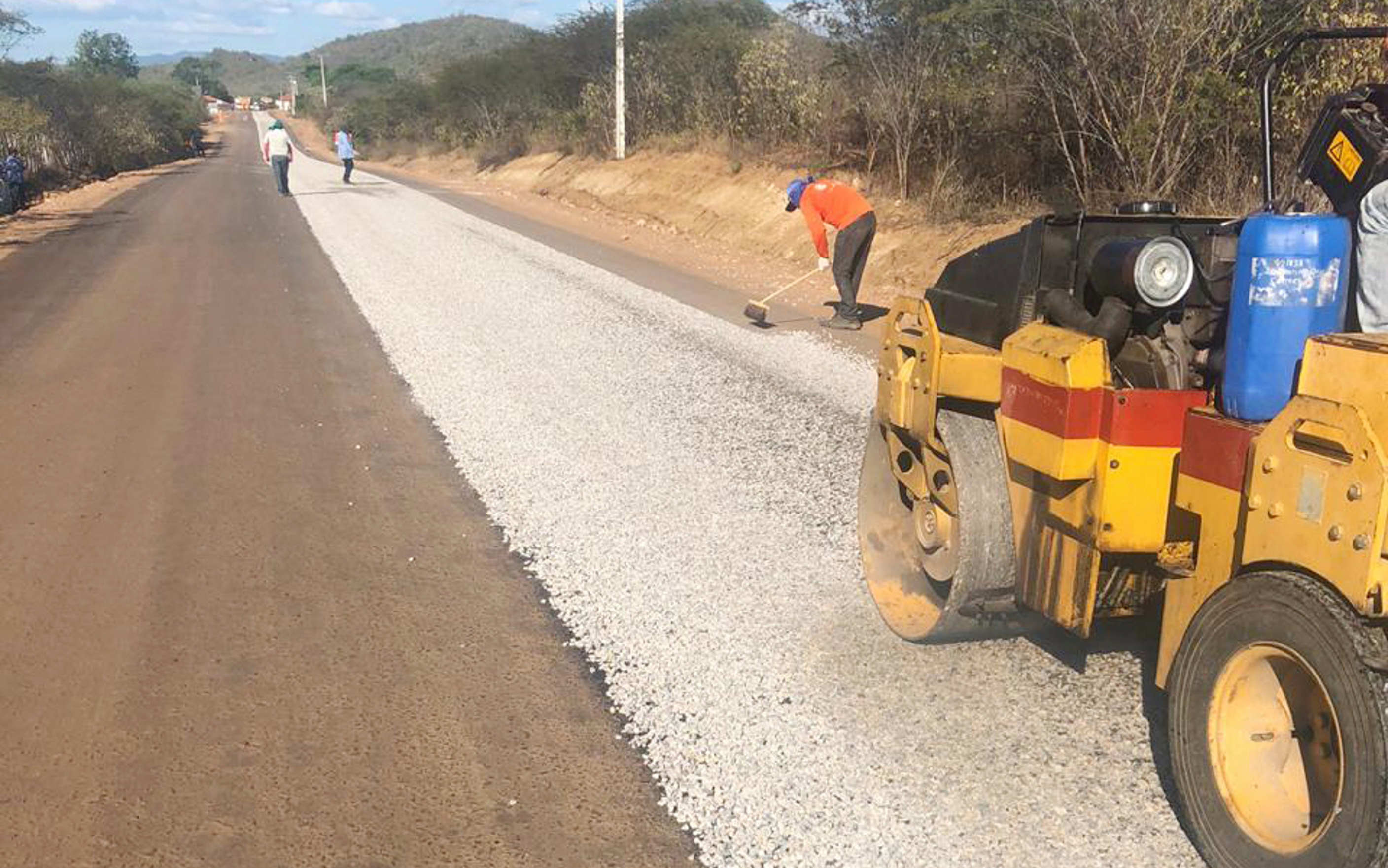 Restauração do trecho Paramoti – BR-020 alcança 72% de execução