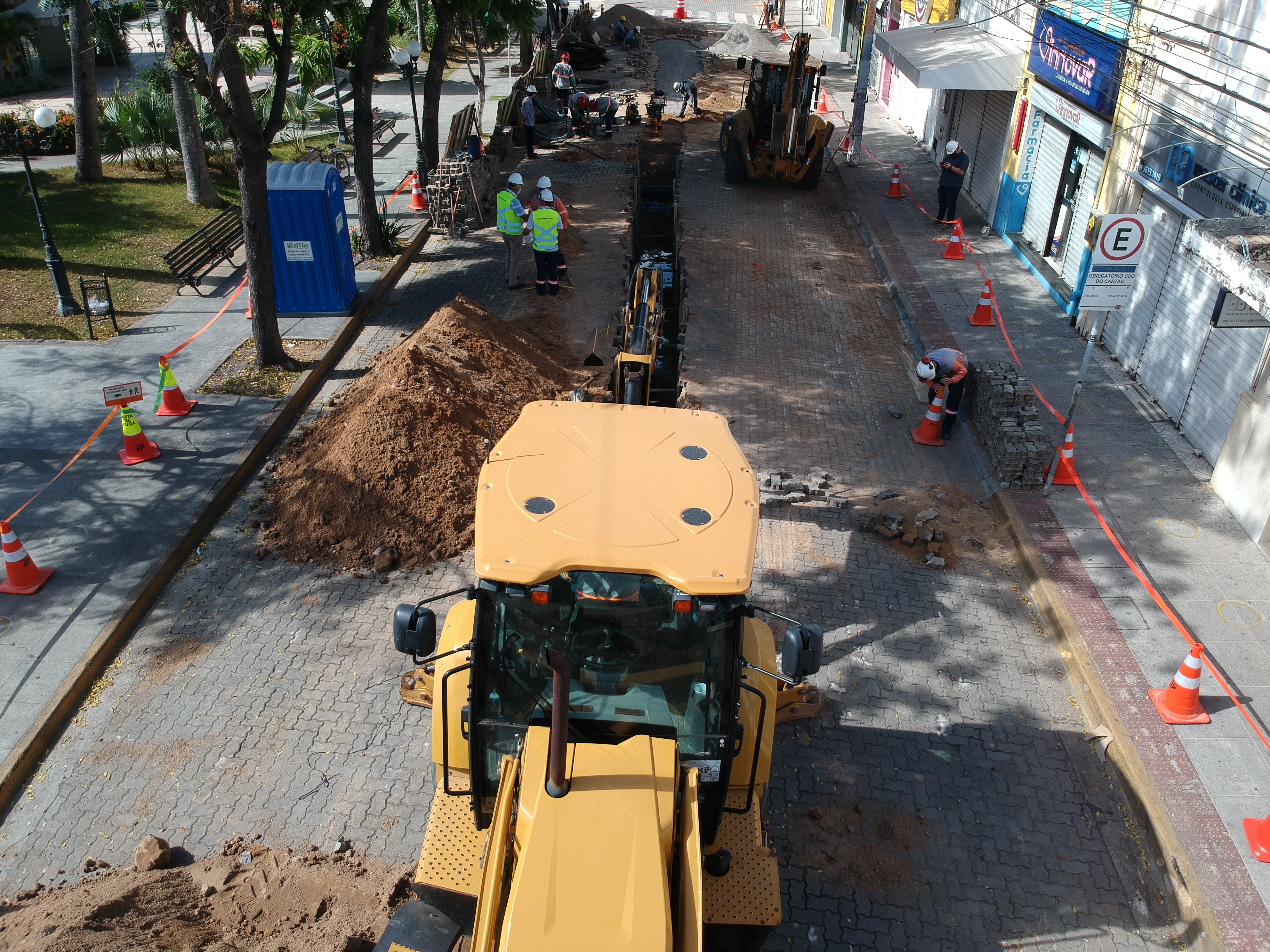 Centro Histórico de Sobral é modernizado e passará a ter rede elétrica subterrânea