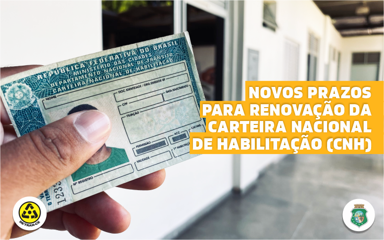Novos prazos para renovação de CNH. Confira!