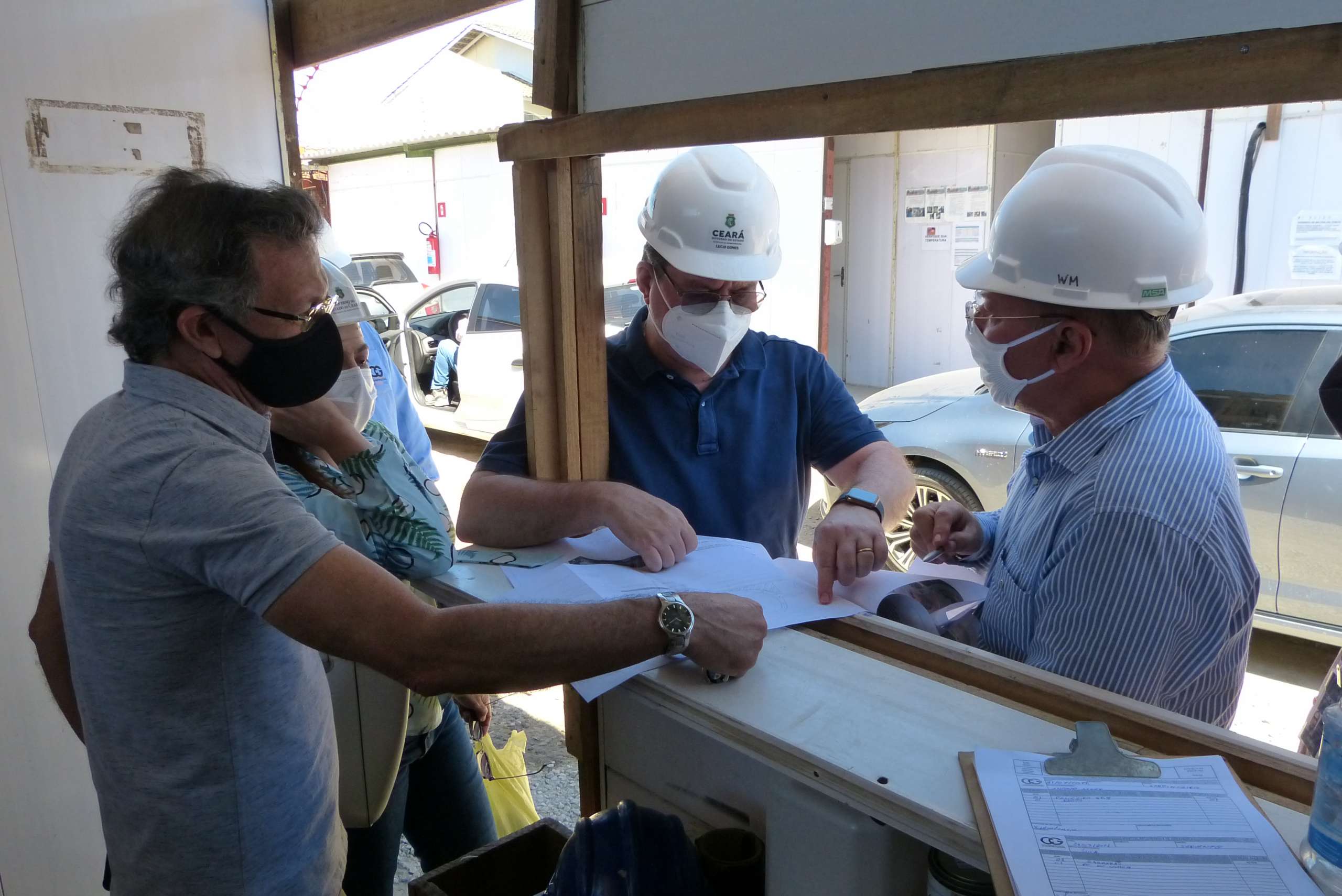 Secretário da Infraestrutura vistoria implantação das obras do novo Centro de Manutenção do VLT e acompanha avanço nos serviços da Linha Leste
