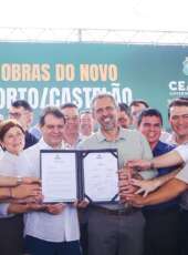 Governador Elmano de Freitas assina ordem de serviço para início das obras do VLT Aeroporto-Castelão; investimento será de R$ 180 milhões