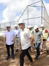 Com previsão de entrega para janeiro de 2026, governador vistoria obras do VLT Ramal Aeroporto e de área de lazer no entorno