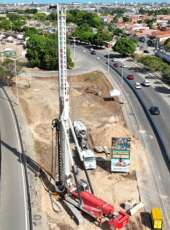 Seinfra inicia interdição parcial na Av. Carlos Jereissati para obras do VLT Aeroporto–Castelão
